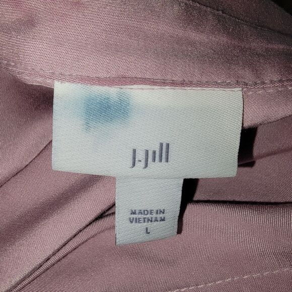 J. Jill lavender rayon blouse top Size Large - Picture 4 of 6
